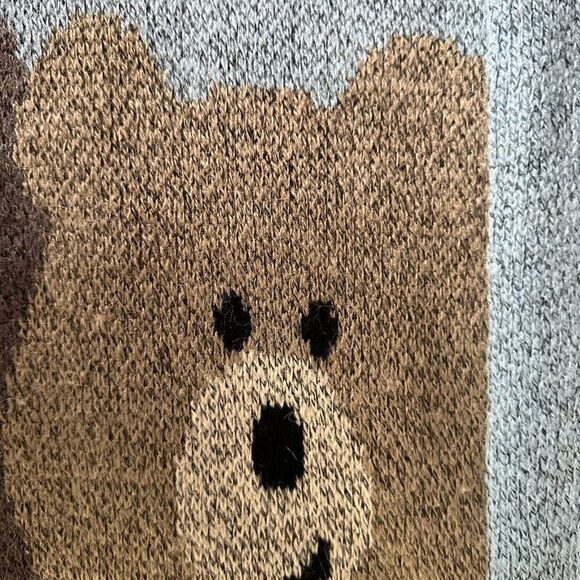 Vintage Ziv & Turbo crew neck sweater with cute bear couple NWOT - Picture 5 of 12